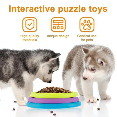 3-in-1 Slow Feeder Dog & Cat Bowl – Anti-Choke Interactive Puzzle Feeding Bowl