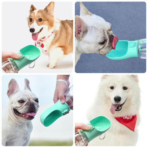 Portable Pet Travel Water & Food Dispenser – Outdoor Feeder Bowl for Dogs & Cats