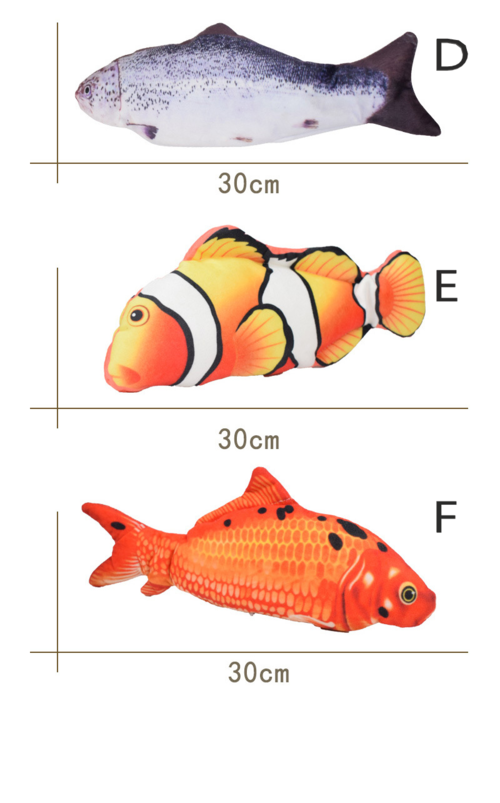 Electronic Floppy Fish Cat Toy – Realistic Moving Fish Toy for Indoor Cats