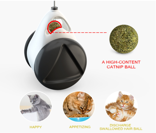 Tumbler Rolling Ball Cat Toy - Interactive Swinging Toy