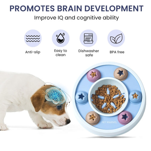 Interactive Puzzle Dog Toy – Level 1-3 Mental Stimulation Enrichment Game