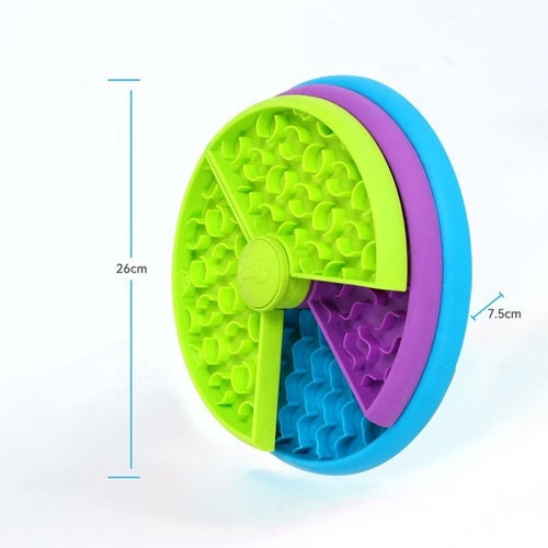 3-in-1 Slow Feeder Dog & Cat Bowl – Anti-Choke Interactive Puzzle Feeding Bowl