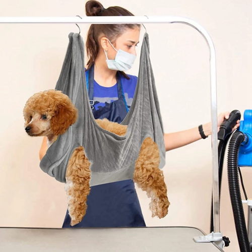 Pet Grooming Hammock Harness – Breathable Hanging Restraint Bag for Dogs & Cats