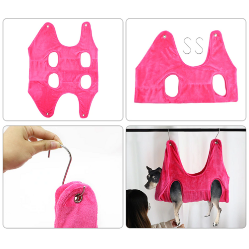 Pet Grooming Hammock Harness – Breathable Hanging Restraint Bag for Dogs & Cats