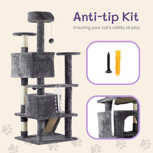 LuneluX Vertical Cat Lounge with Scratching Areas