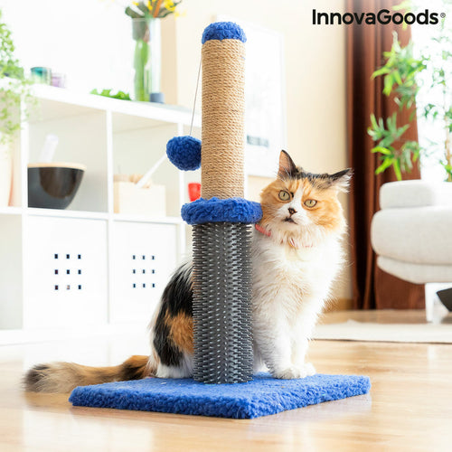 Interactive Cat Scratcher with Rolling Ball