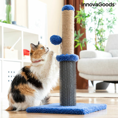 Interactive Cat Scratcher with Rolling Ball