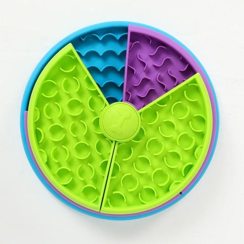 3-in-1 Slow Feeder Dog & Cat Bowl – Anti-Choke Interactive Puzzle Feeding Bowl