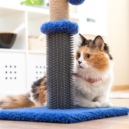Interactive Cat Scratcher with Rolling Ball