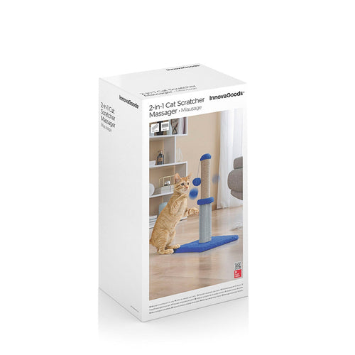 Interactive Cat Scratcher with Rolling Ball