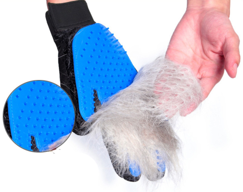 Pet Hair Remover Grooming Gloves – Deshedding Brush Mitt for Dogs & Cats