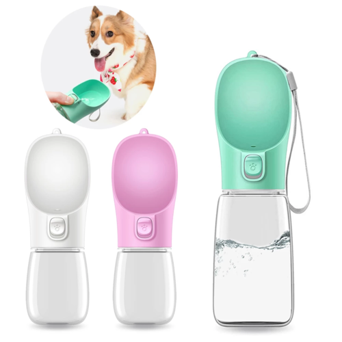 Portable Pet Travel Water & Food Dispenser – Outdoor Feeder Bowl for Dogs & Cats