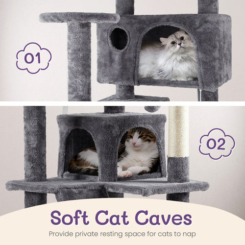 LuneluX Vertical Cat Lounge with Scratching Areas