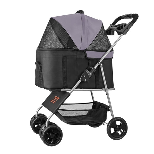 Foldable Pet Stroller for Dogs and Cats